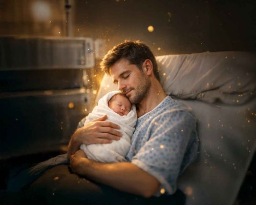 BABA TEMASI BEBEĞİN STRESİNİ AZALTIYOR: TEN TENE TEMAS OKSİTOSİN PATLAMASI YARATIYOR