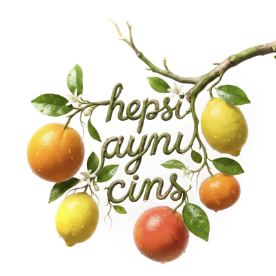 HEPSİ AYNI CİNS:PORTAKAL, LİMON, GREYFURT, MANDALİNA